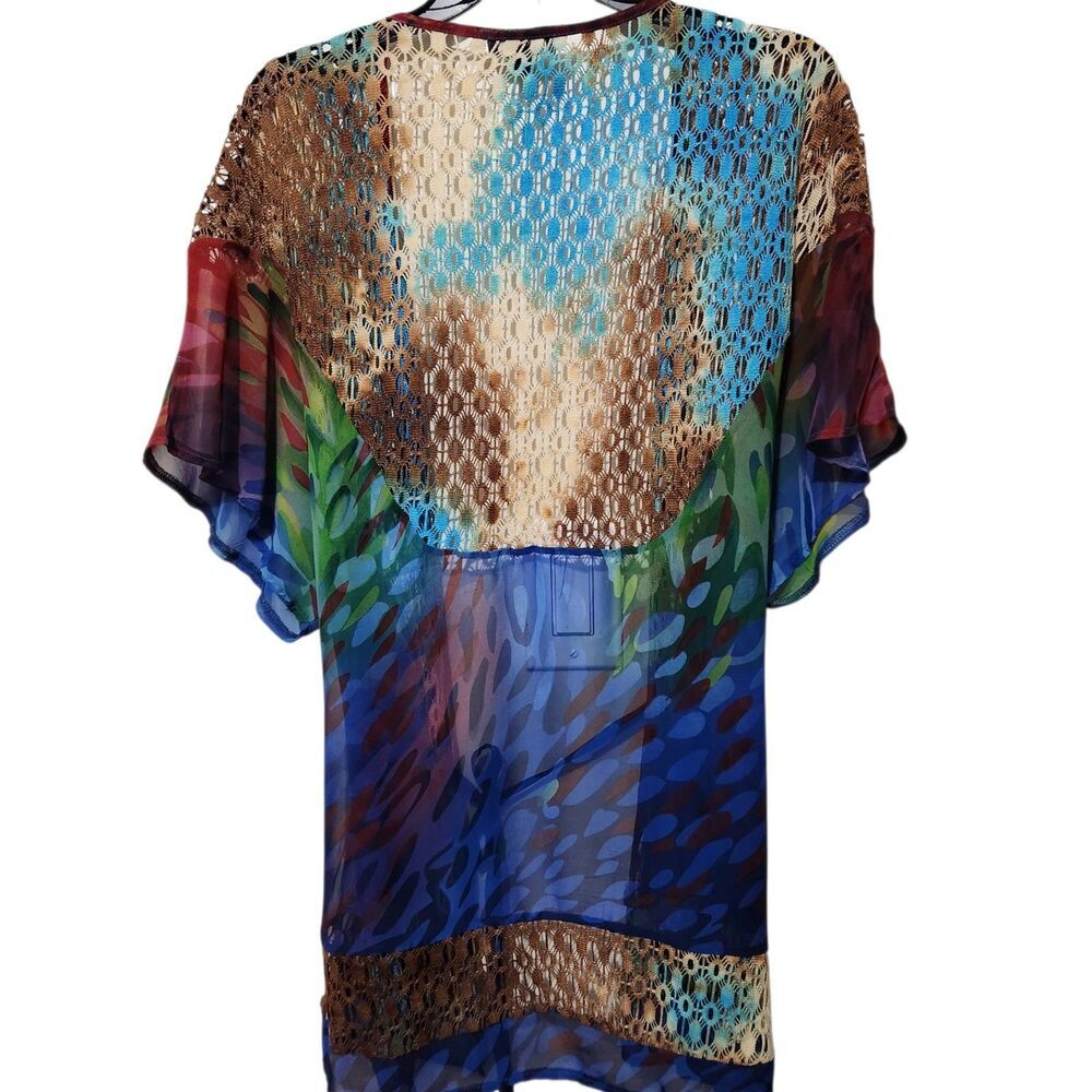 Lily Cover Up Size Large Belted Lightweight Swim Beach Pool Vacations. New - Picture 4 of 8